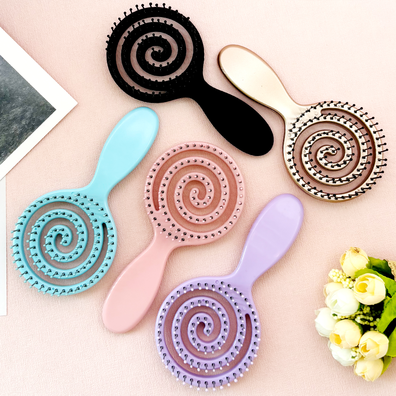 Plastic hair brush